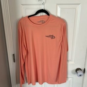 Reel Life Long Sleeve UV Sun Shirt size Xl - peach color